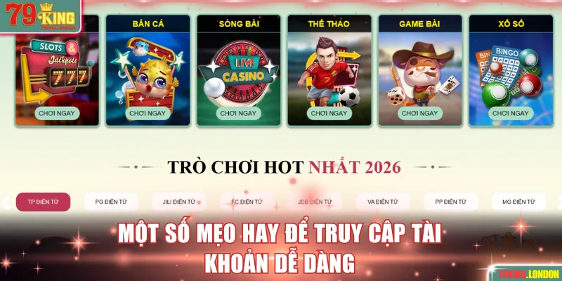 Một số mẹo hay để truy cập tài khoản dễ dàng