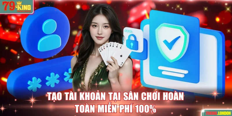 Tạo tài khoản tại sân chơi hoàn toàn miễn phí 100%
